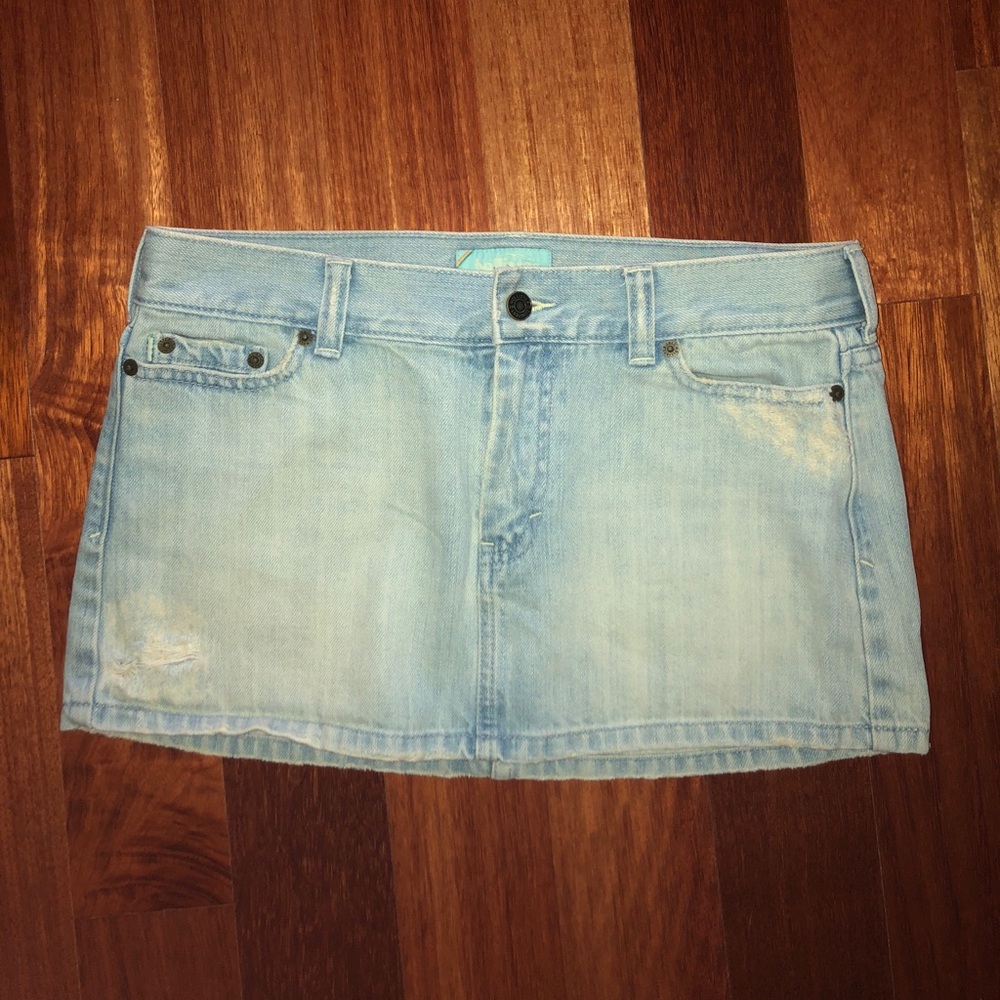 Low rise Jean skirt